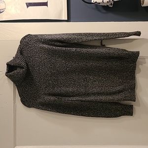 GLAMOROUS gray extra long turtle neck sweater